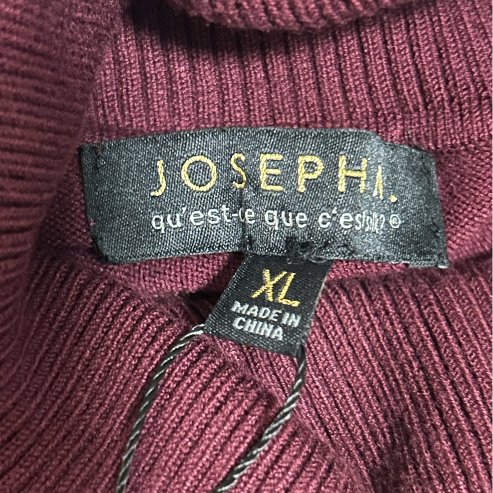 Joseph A Women’s Windsor Wine Knit Sweater Size XL - Picture 7 of 9